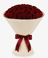 Букет 101 Бордовая роза Блэк Бакарра в Дружинино