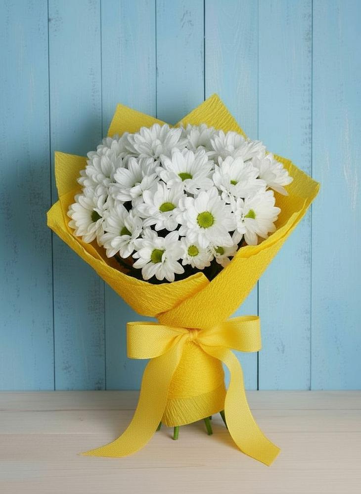 Букет цветов из: Хризантемы в Дружинино