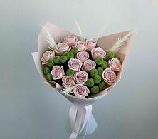 Букет цветов из:  Розы и Хризантемы в Дружинино