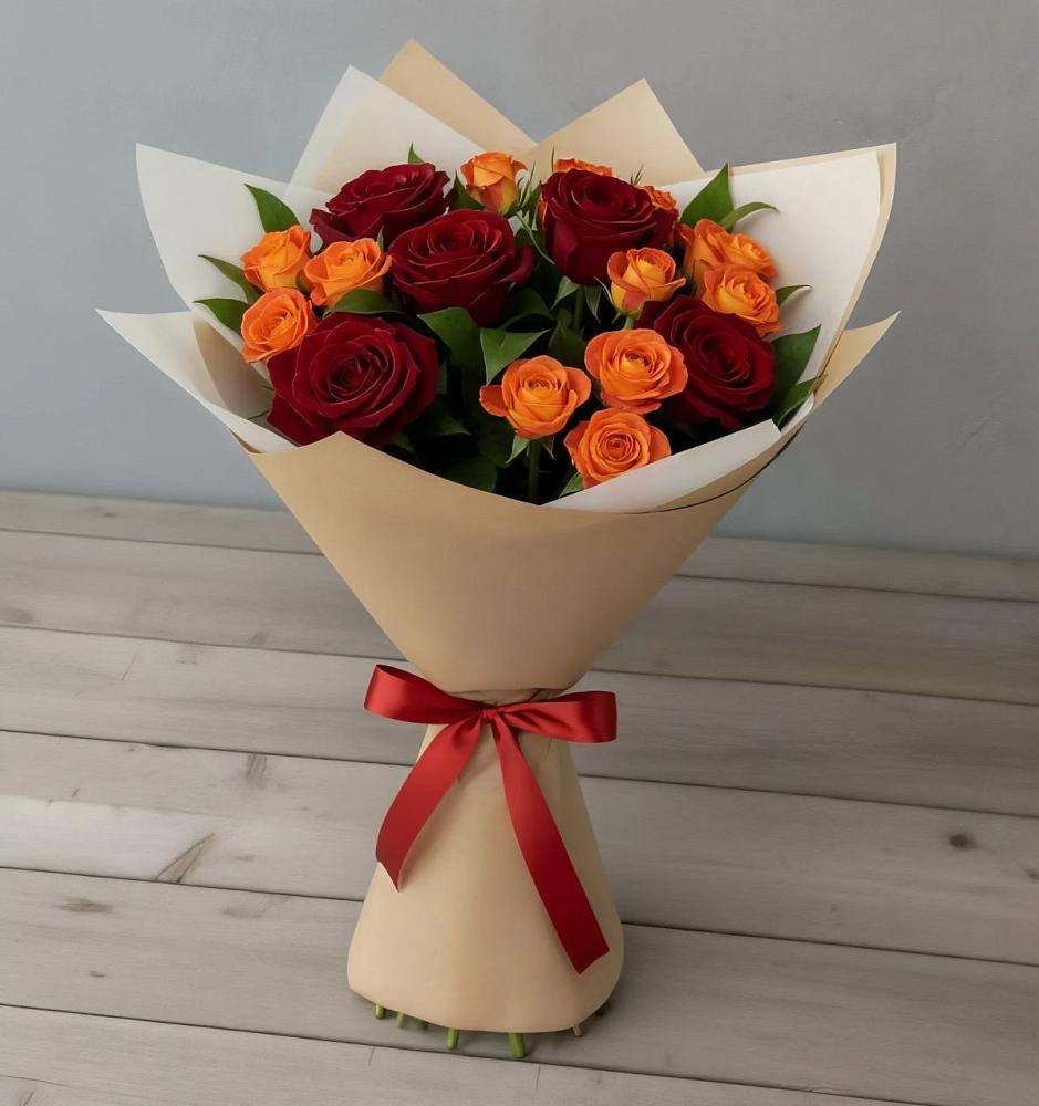 Букет Любовь и восторг в Дружинино